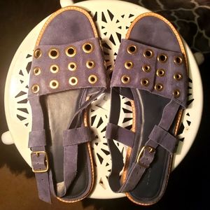 J. Crew blue sandal women's 9.5 medium